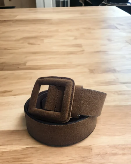 pure-leather-solid-textured-brown-suede-belt-for-womens