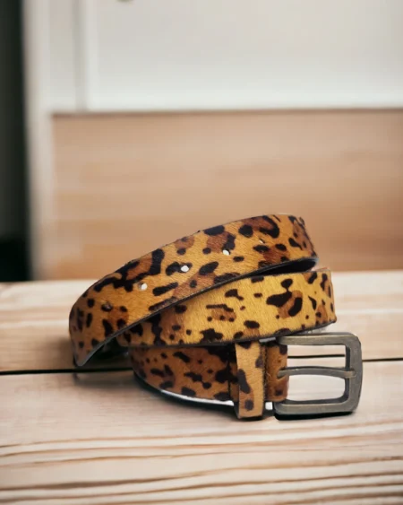 luxury-womens-leather-buckle-belt-leopard-pattern