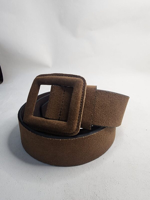 pure-leather-solid-textured-brown-suede-belt-for-womens