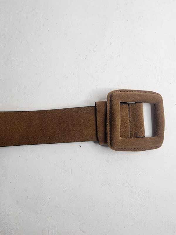 pure-leather-solid-textured-brown-suede-belt-for-womens