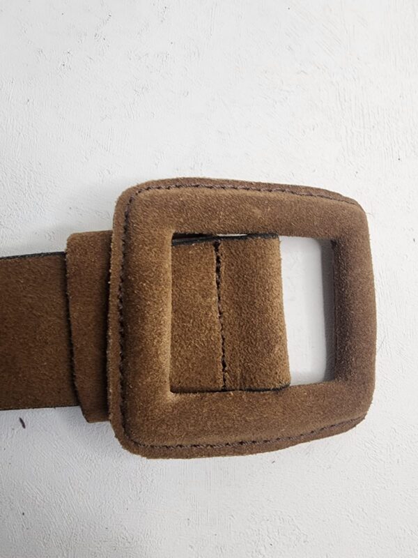 pure-leather-solid-textured-brown-suede-belt-for-womens