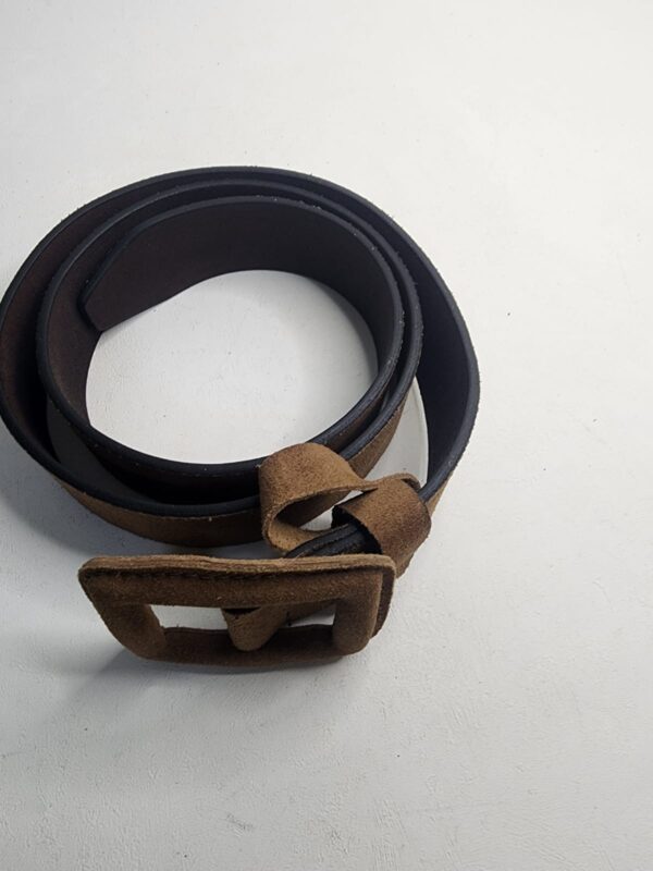 pure-leather-solid-textured-brown-suede-belt-for-womens